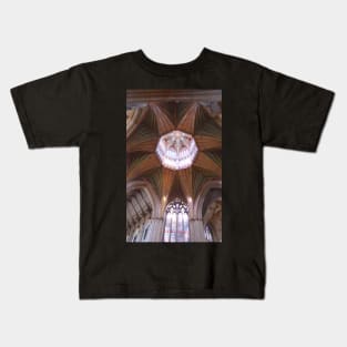 Ely Cathedral Ceiling. Cambridgeshire, UK Kids T-Shirt